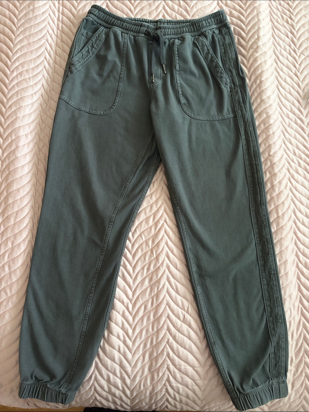 Athleta Farallon Jogger Women’s Gray Drawstring Cotton Jogger Pants Size 4